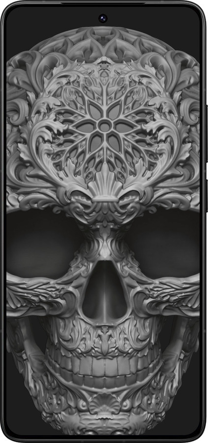 Силиконовый чехол skull-ornament для Xiaomi Poco F7 Ultra - 4101u-4086 изображение 