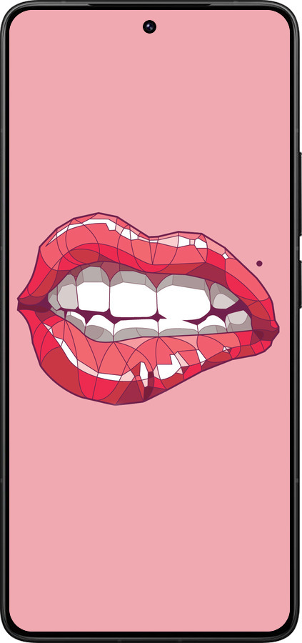 Силиконовый чехол Sexy lips для Xiaomi Poco F7 Ultra - 4174u-4086 изображение 