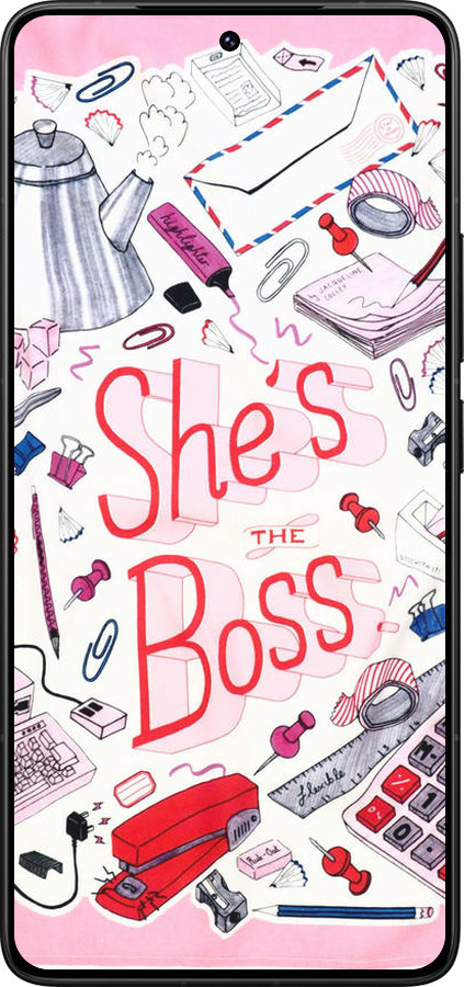 Силиконовый чехол she's the  boss для Xiaomi Poco F7 Ultra - 4254u-4086 изображение 