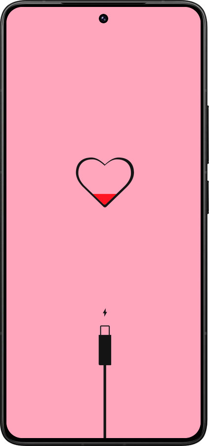 Силиконовый чехол Подзарядка сердца1 для Xiaomi Poco F7 Ultra - 4275u-4086 изображение 