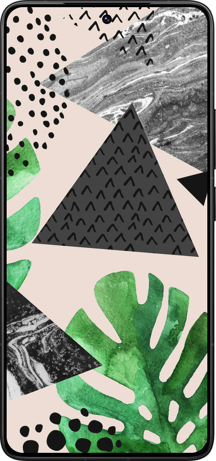 Силиконовый чехол Монстера для Xiaomi Redmi K80 Pro - 4304u-4145 изображение 