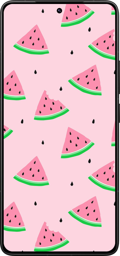 Силиконовый чехол Розовый арбуз для Xiaomi Redmi K80 Pro - 4314u-4145 изображение 