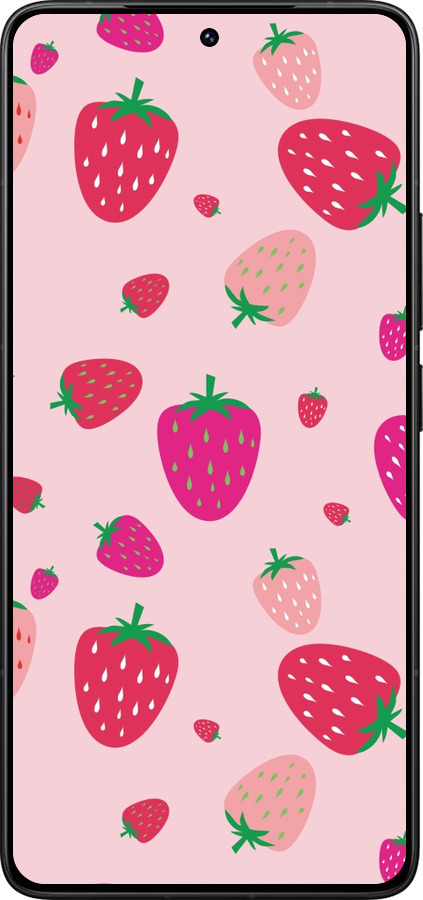 Силіконовий чехол Полунички для Xiaomi Poco F7 Ultra - 4332u-4086 изображение 