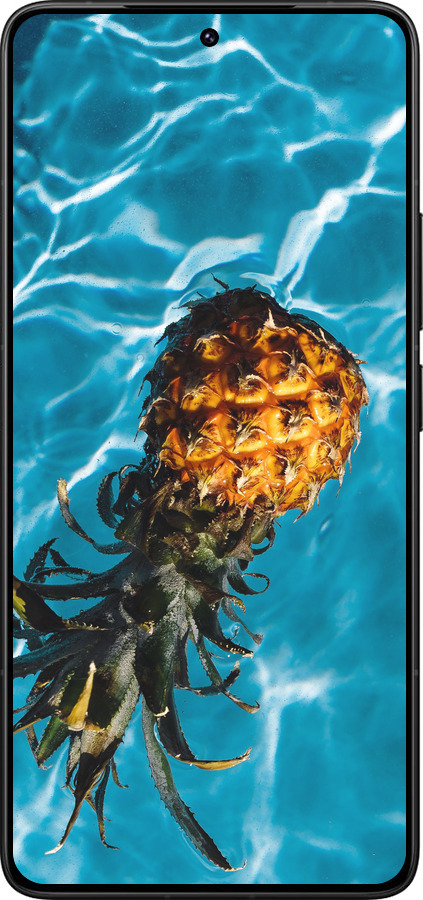 Силиконовый чехол Ананас на воде для Xiaomi Redmi K80 Pro - 4384u-4145 изображение 