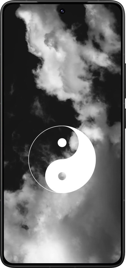 Силиконовый чехол Инь и Янь для Xiaomi Redmi K80 Pro - 4389u-4145 изображение 