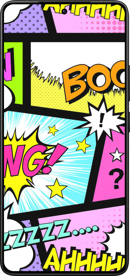 Силиконовый чехол Комикс 1 для Xiaomi Redmi K80 Pro - 4407u-4145 изображение 