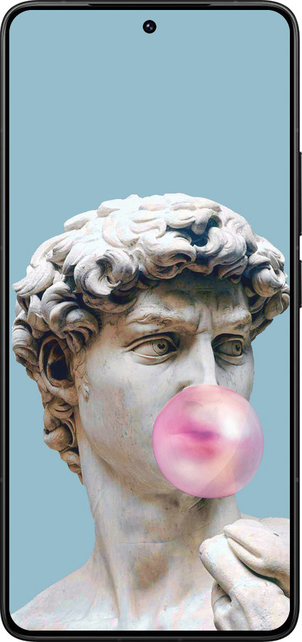 Силиконовый чехол Микеланджело для Xiaomi Redmi K80 Pro - 4500u-4145 изображение 