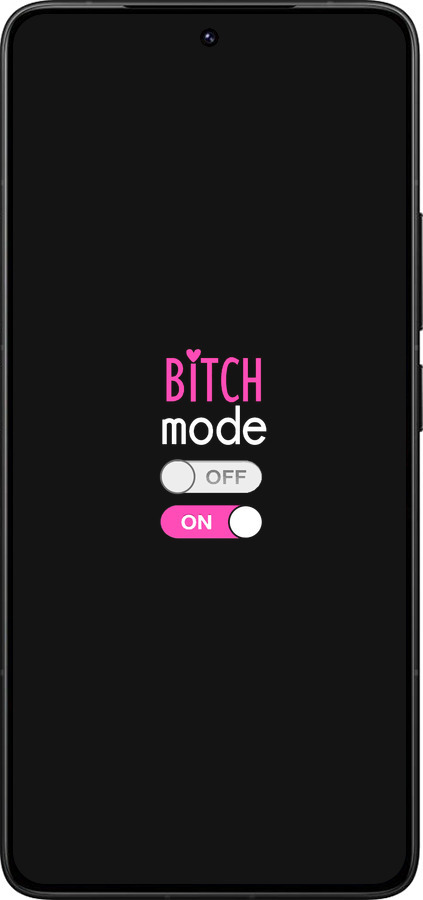 Силиконовый чехол Bitch mode для Xiaomi Redmi K80 Pro - 4548u-4145 изображение 