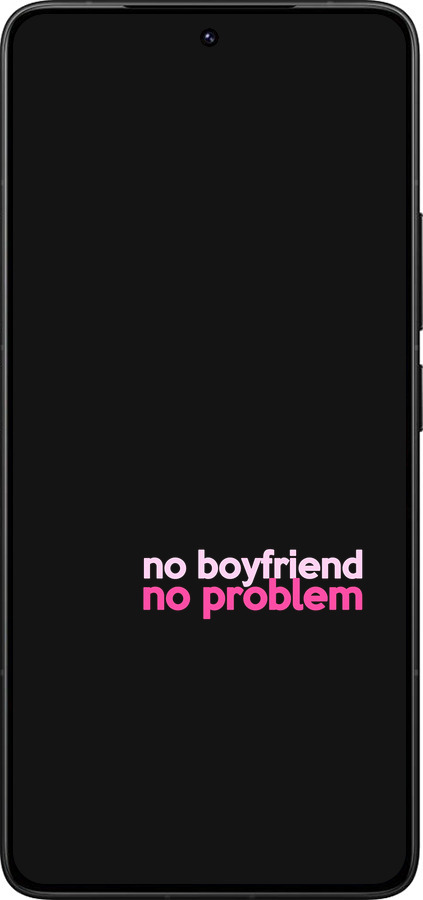 Силиконовый чехол no boyfriend no problem для Xiaomi Redmi K80 Pro - 4549u-4145 изображение 