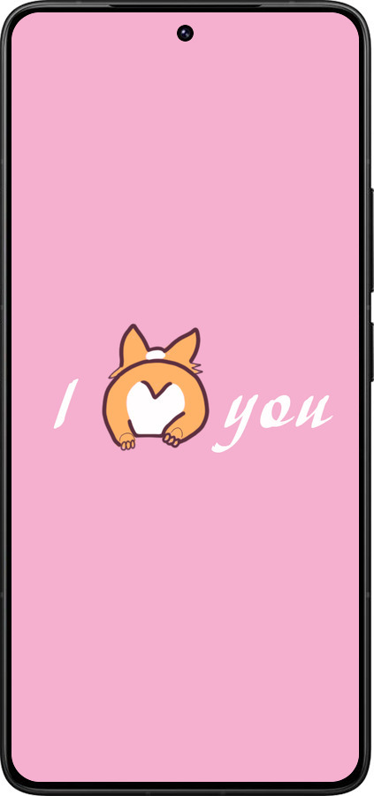 Силиконовый чехол Люблю1 для Xiaomi Poco F7 Ultra - 4587u-4086 изображение 