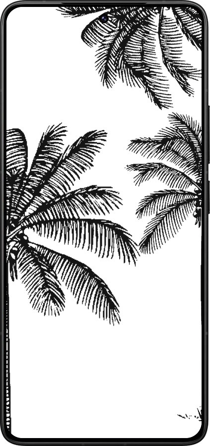 Силиконовый чехол Пальмы1 для Xiaomi Poco F7 Ultra - 4634u-4086 изображение 