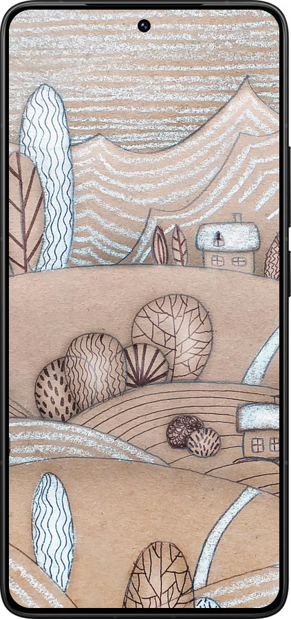 Силиконовый чехол Сказочные холмы для Xiaomi Redmi K80 Pro - 4749u-4145 изображение 