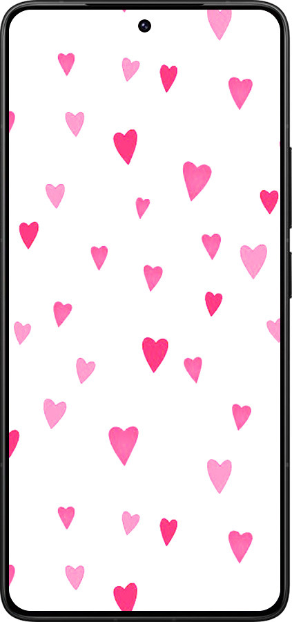 Силіконовий чехол Сердечка 2 для Xiaomi Redmi K80 Pro - 4763u-4145 изображение 