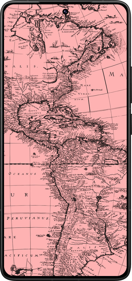 Силиконовый чехол Карта для Xiaomi Poco F7 Ultra - 4794u-4086 изображение 