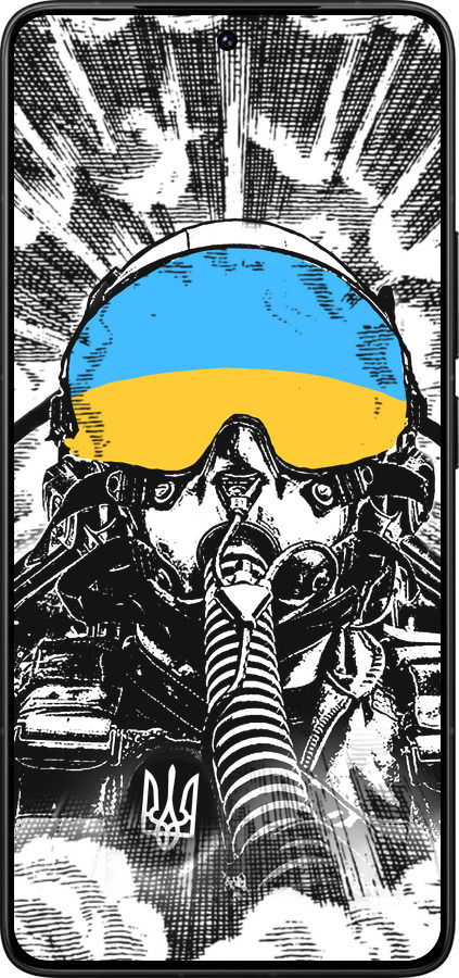 Силиконовый чехол Призрак Киева v3 для Xiaomi Redmi K80 Pro - 5307u-4145 изображение 