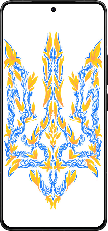 Силіконовий чехол Герб України v3  для Xiaomi Redmi K80 Pro - 5313u-4145 изображение 