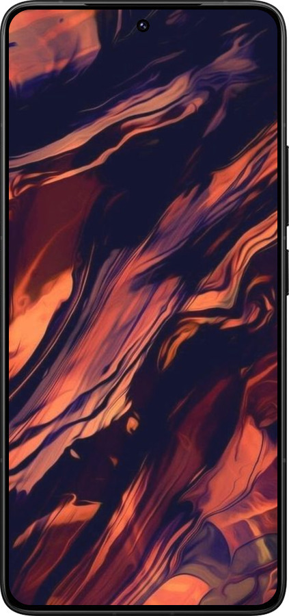 Силиконовый чехол Черно-оранжевая абстракция для Xiaomi Redmi K80 Pro - 5340u-4145 изображение 