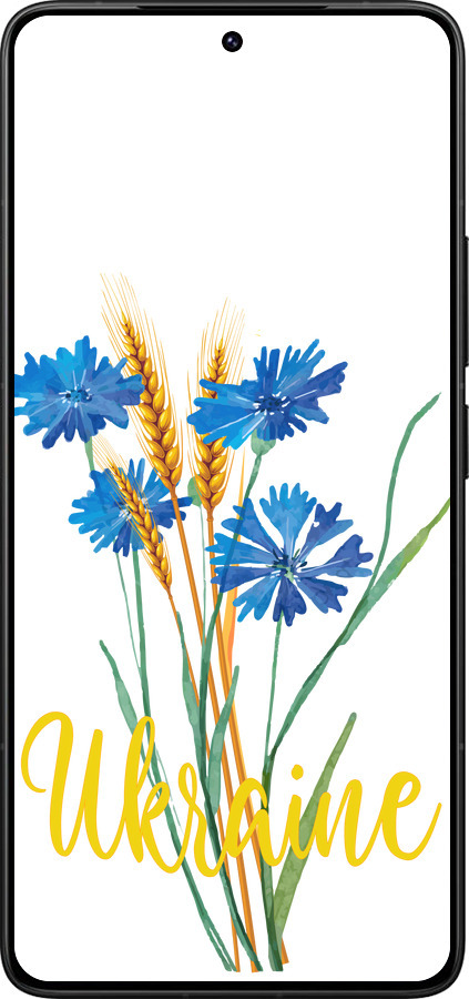 Силиконовый чехол Ukraine v2 для Xiaomi Redmi K80 Pro - 5445u-4145 изображение 