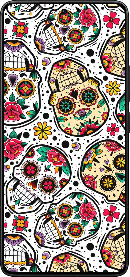 Силиконовый чехол Черепа для Xiaomi Poco F7 Ultra - 5471u-4086 изображение 