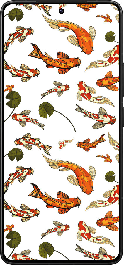 Силіконовий чехол Риби Кої для Xiaomi Redmi K80 Pro - 5535u-4145 изображение 