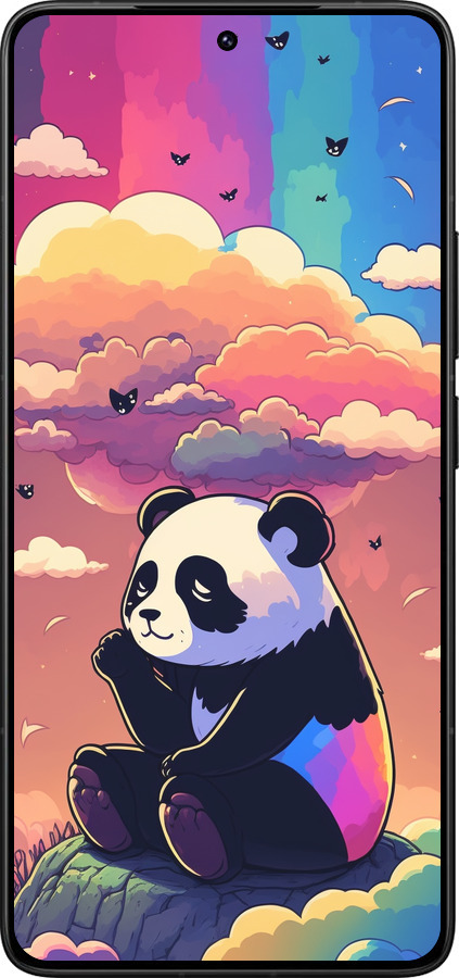 Силіконовий чехол Панда в хмарах для Xiaomi Poco F7 Ultra - 5585u-4086 изображение 