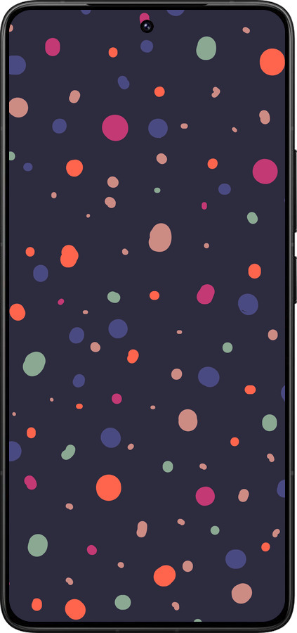 Силіконовий чехол Горошок v2 для Xiaomi Redmi K80 Pro - 5599u-4145 изображение 