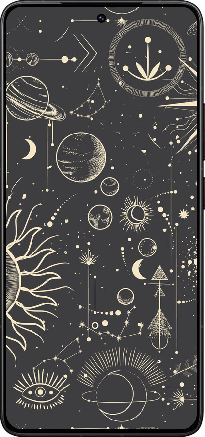 Силиконовый чехол Фаза луны для Xiaomi Redmi K80 Pro - 5605u-4145 изображение 