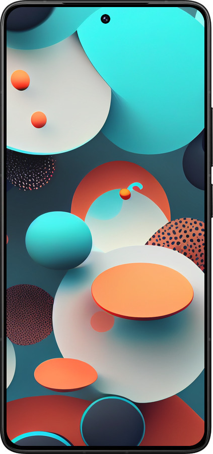 Силиконовый чехол Горошек абстракция для Xiaomi Redmi K80 Pro - 5608u-4145 изображение 