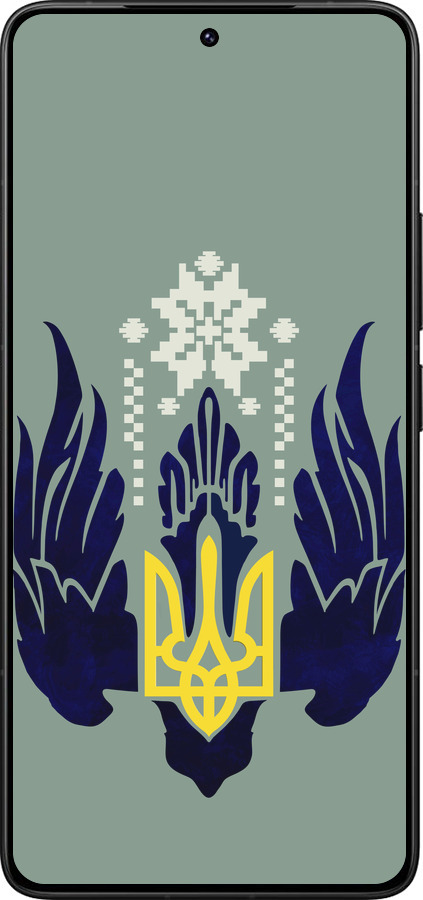 Силиконовый чехол Тризуб с крыльями для Xiaomi Redmi K80 Pro - 5640u-4145 изображение 