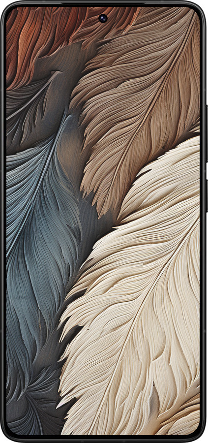 Силиконовый чехол Листья в стиле бохо для Xiaomi Redmi K80 Pro - 5643u-4145 изображение 