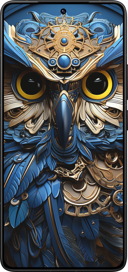 Силиконовый чехол Сова v2 для Xiaomi Poco F7 Ultra - 5649u-4086 изображение 