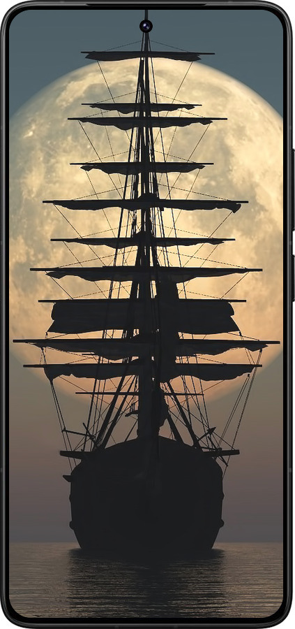 Силиконовый чехол Корабль для Xiaomi Poco F7 Ultra - 5998u-4086 изображение 