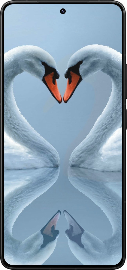 Силиконовый чехол Лебеди для Xiaomi Redmi K80 Pro - 6007u-4145 изображение 