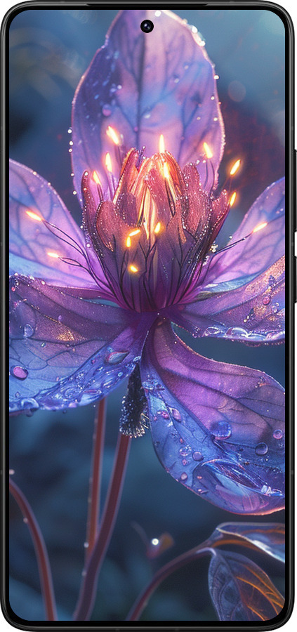 Силиконовый чехол Магический цветок для Xiaomi Redmi K80 Pro - 6038u-4145 изображение 