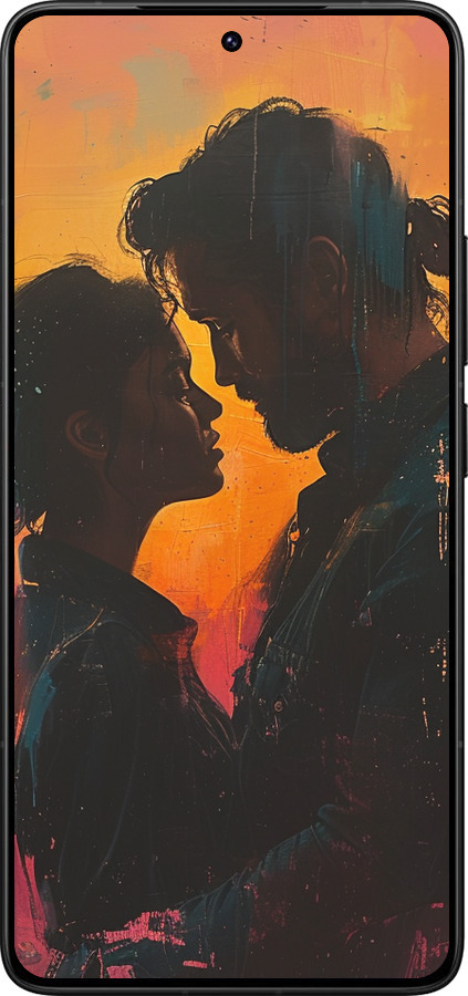 Силиконовый чехол Любовь на полотне для Xiaomi Redmi K80 Pro - 6067u-4145 изображение 