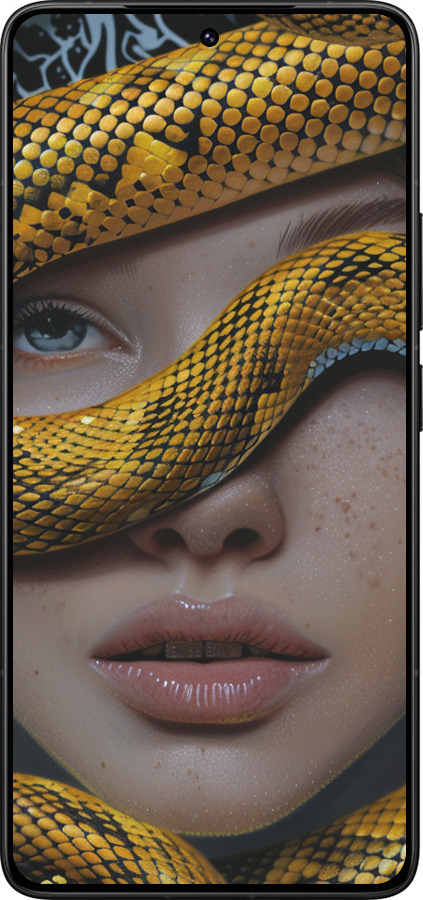 Силиконовый чехол Объятия змеи для Xiaomi Redmi K80 Pro - 6081u-4145 изображение 