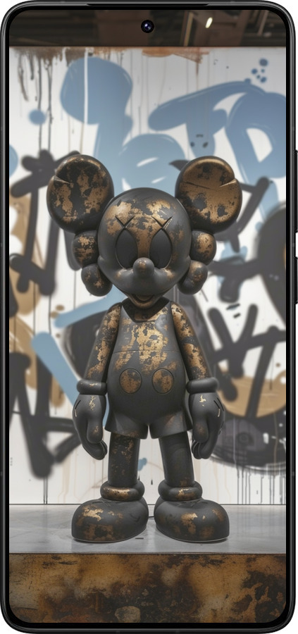 Силиконовый чехол Bronze kaws v2 для Xiaomi Redmi K80 Pro - 6098u-4145 изображение 