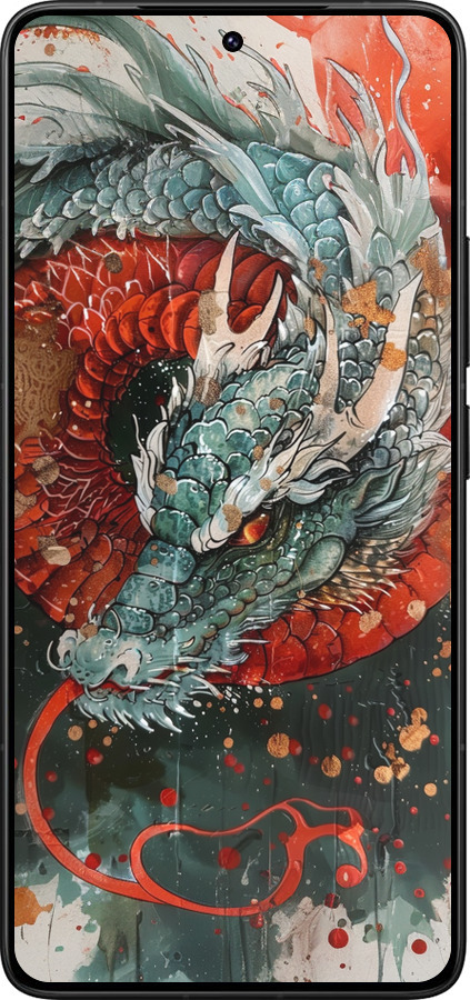 Силиконовый чехол Стихия огня для Xiaomi Redmi K80 Pro - 6101u-4145 изображение 