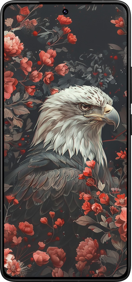 Силиконовый чехол Цветочный страж для Xiaomi Poco F7 Ultra - 6102u-4086 изображение 