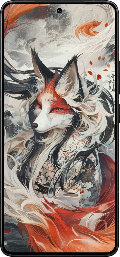Силиконовый чехол Дух кицунэ' для Xiaomi Poco F7 Ultra - 6107u-4086 изображение 