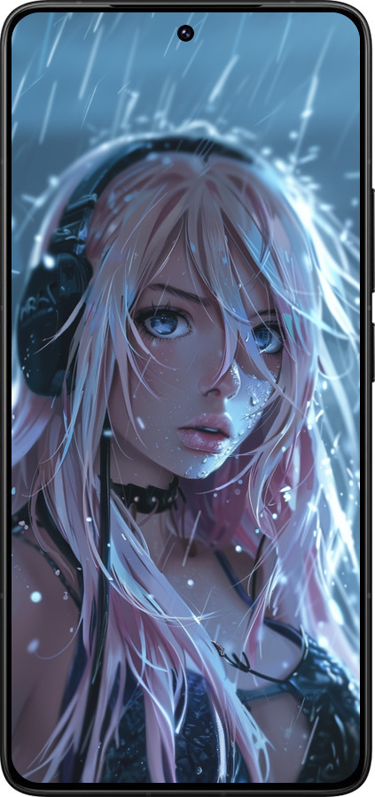 Силиконовый чехол Неоновый дождь для Xiaomi Poco F7 Ultra - 6119u-4086 изображение 