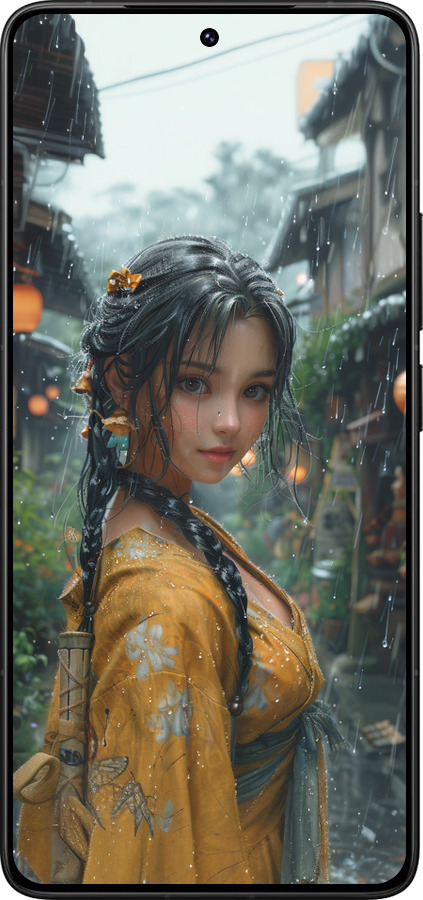 Силиконовый чехол Anime-girl для Xiaomi Redmi K80 Pro - 6133u-4145 изображение 