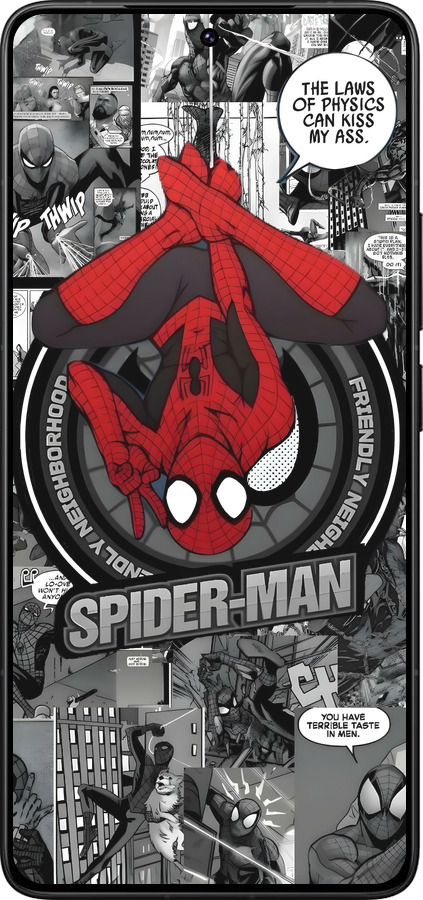 Силіконовий чехол Человек паук для Xiaomi Redmi K80 Pro - 6279u-4145 изображение 