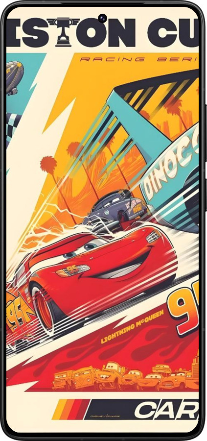 Силиконовый чехол Тачки для Xiaomi Redmi K80 Pro - 6288u-4145 изображение 