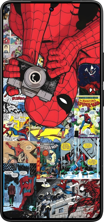 Силиконовый чехол Человек паук 2 для Xiaomi Redmi K80 Pro - 6333u-4145 изображение 