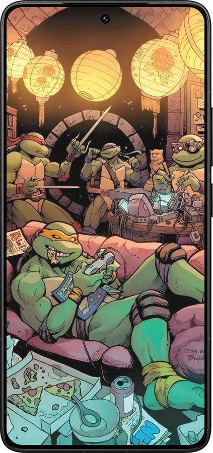 Силиконовый чехол Черепашки нинзя для Xiaomi Redmi K80 Pro - 6346u-4145 изображение 