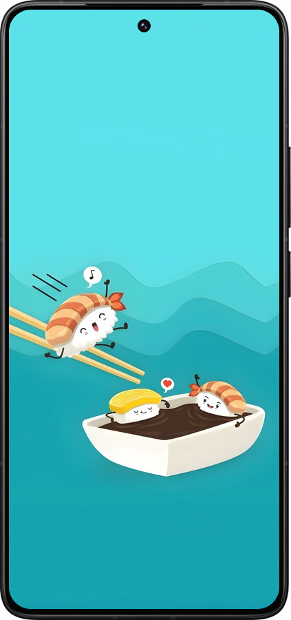 Силиконовый чехол Суши для Xiaomi Poco F7 Ultra - 6354u-4086 изображение 