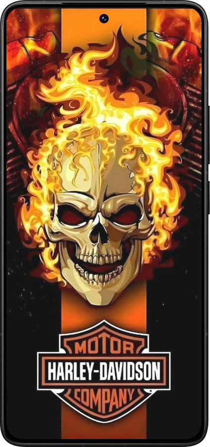 Силиконовый чехол Харлей девидсон для Xiaomi Poco F7 Ultra - 6370u-4086 изображение 