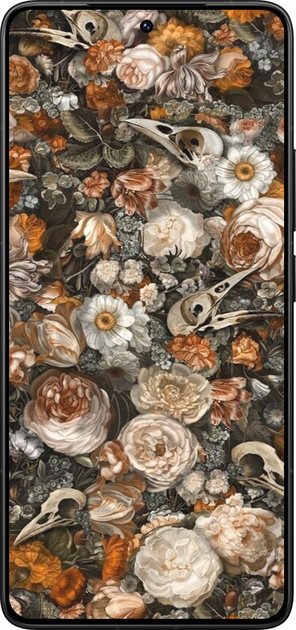 Силиконовый чехол В стиле барокко-мрачный для Xiaomi Poco F7 Ultra - 6404u-4086 изображение 