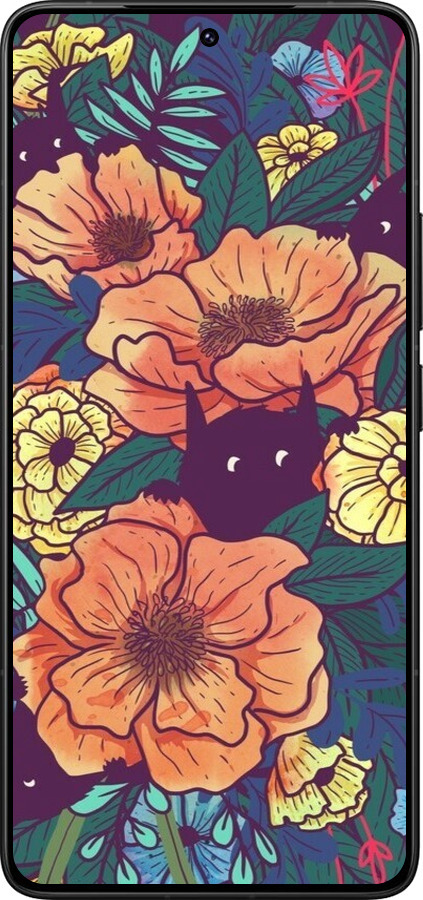 Силиконовый чехол С изображением полевых цветов для Xiaomi Poco F7 Ultra - 6419u-4086 изображение 